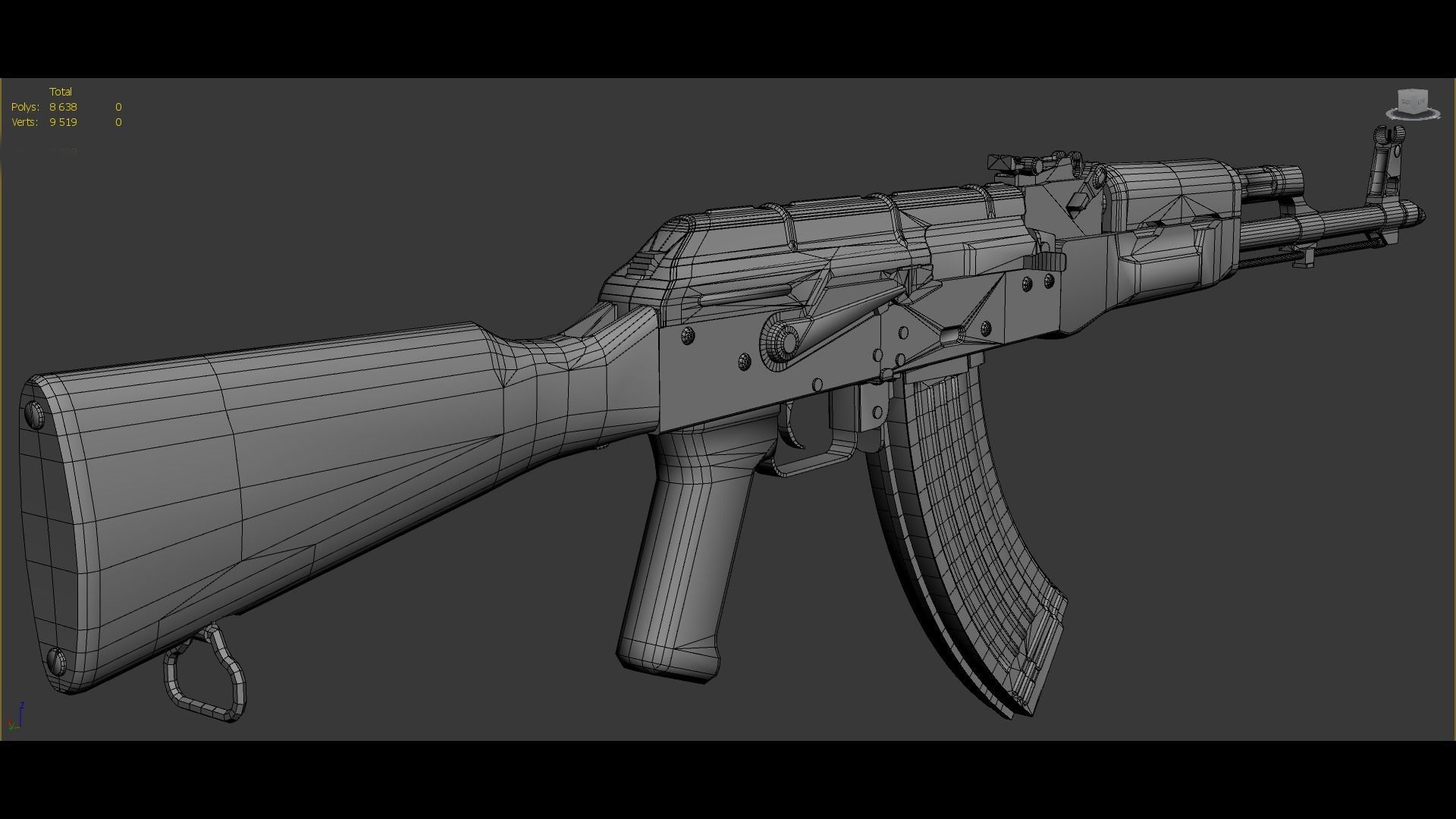 AKM 7 62mm Game ready low-poly Low-poly 3D model_8