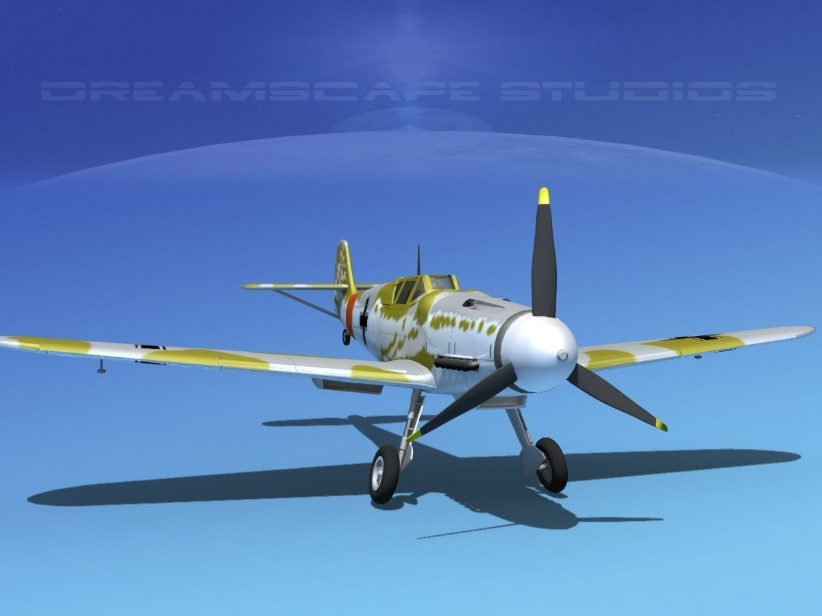 Messerschmitt BF-109 V07 3D model_2