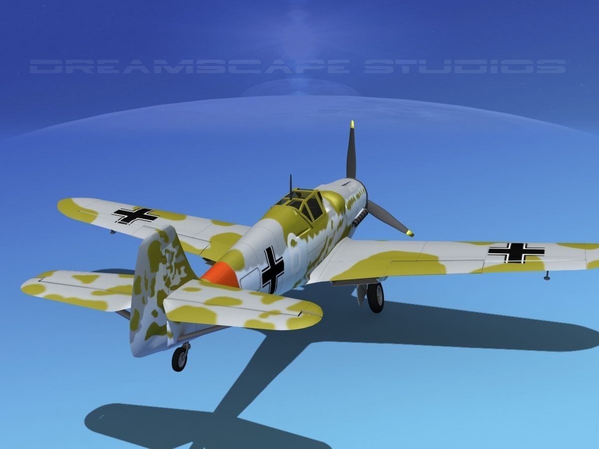 Messerschmitt BF-109 V07 3D model_6