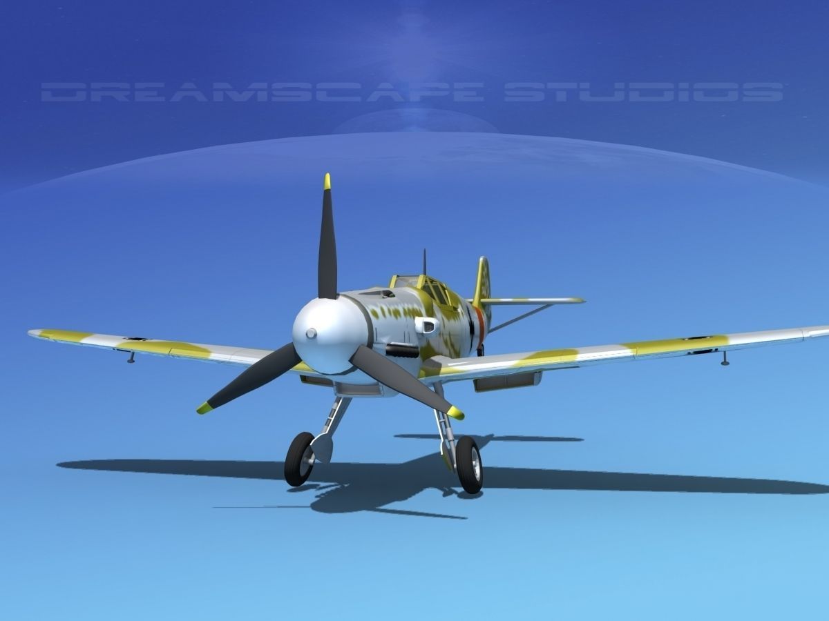 Messerschmitt BF-109 V07 3D model_1