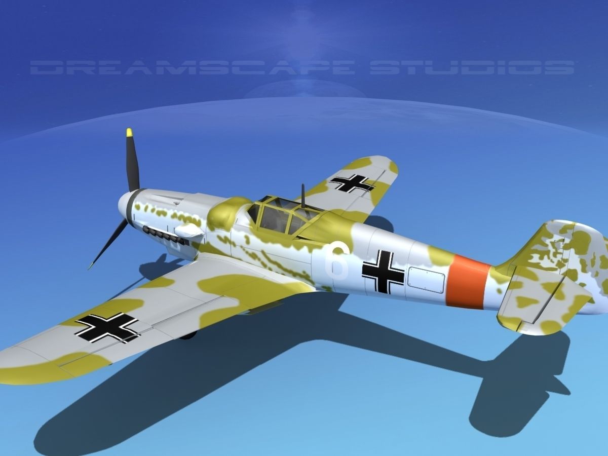 Messerschmitt BF-109 V07 3D model_8
