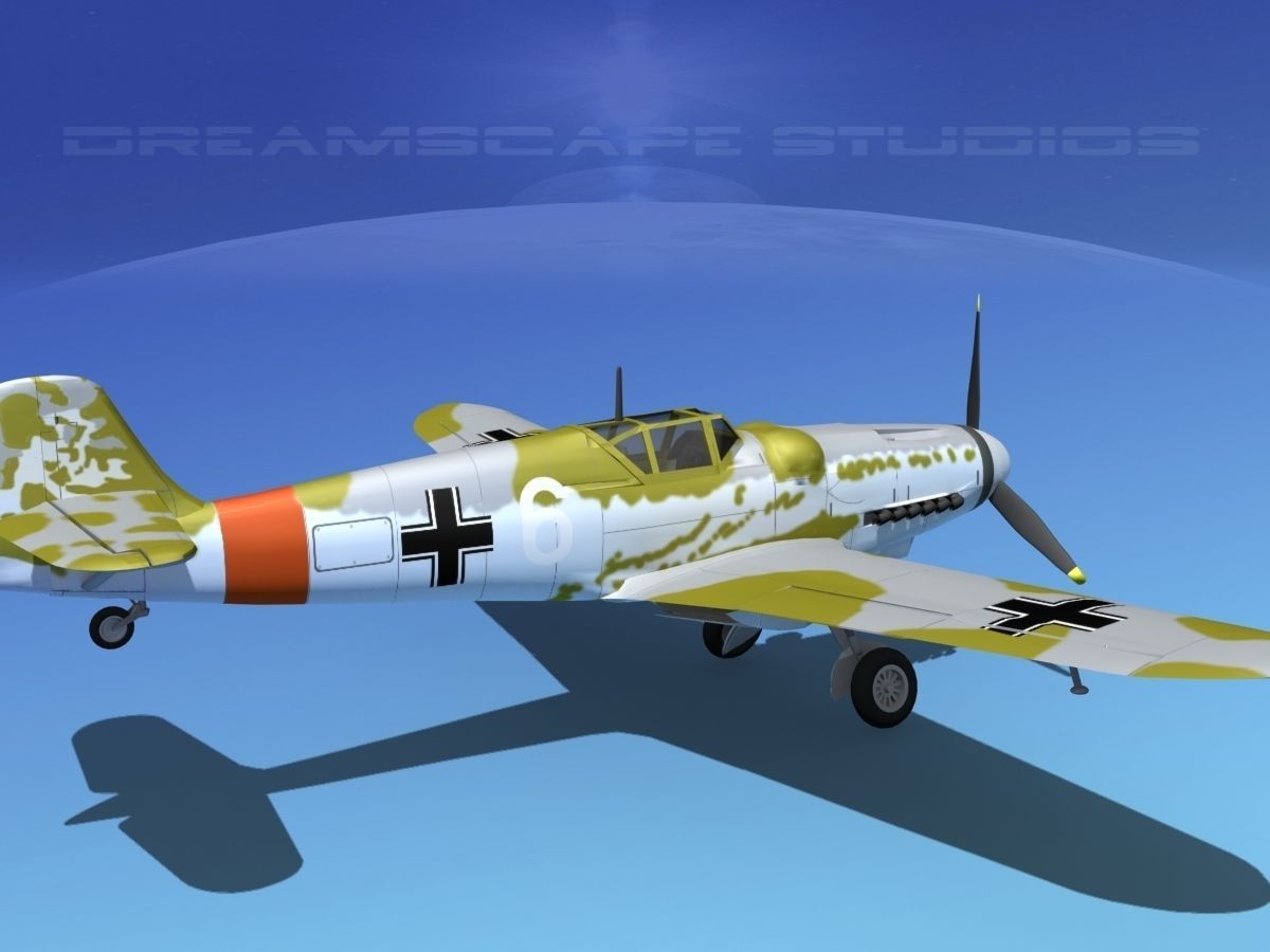 Messerschmitt BF-109 V07 3D model_5