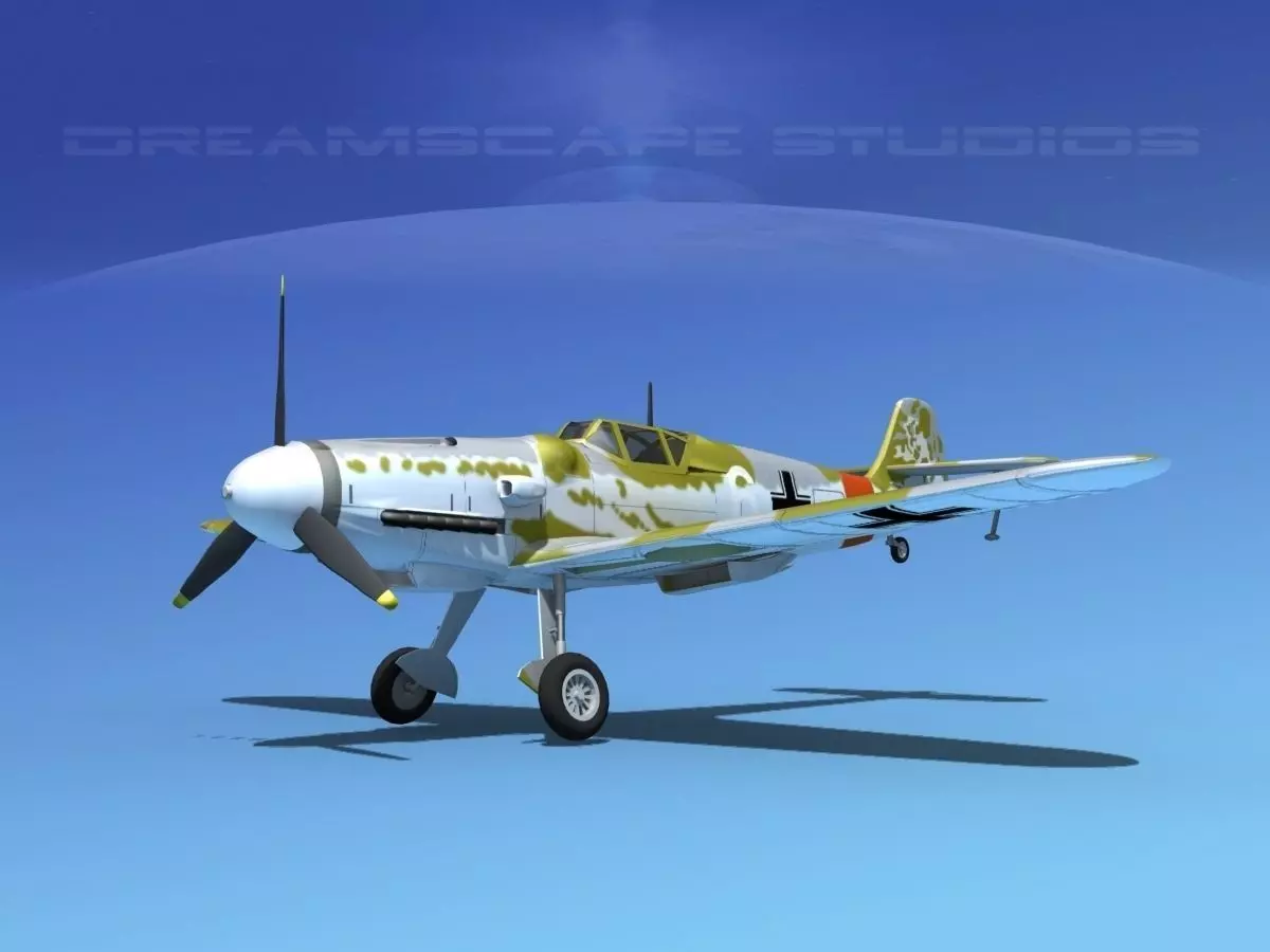 Messerschmitt BF-109 V07 3D model_0