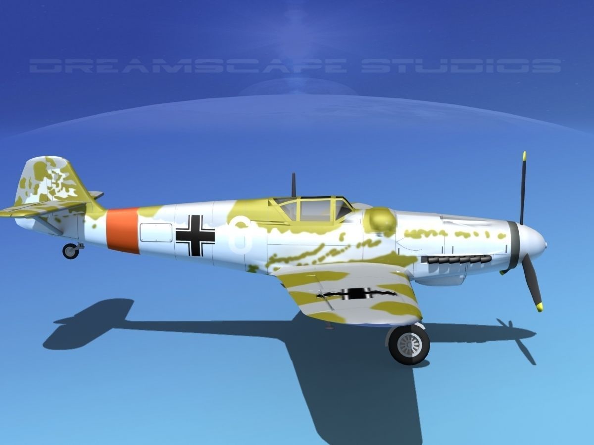 Messerschmitt BF-109 V07 3D model_4