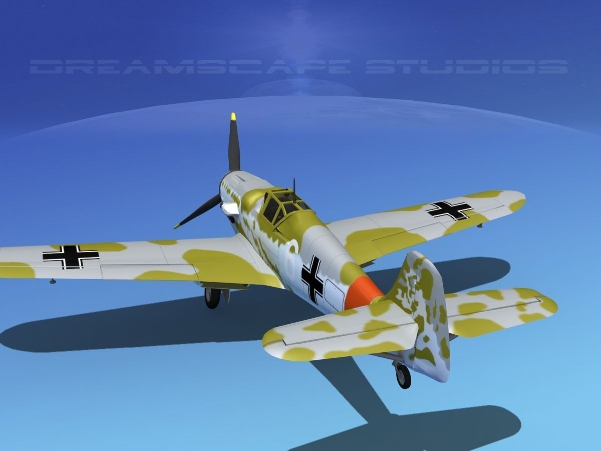 Messerschmitt BF-109 V07 3D model_7