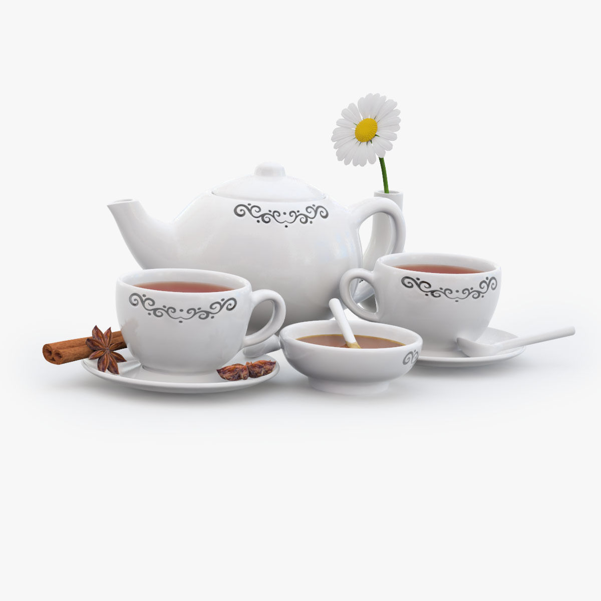 Tea For Two 3D model_1