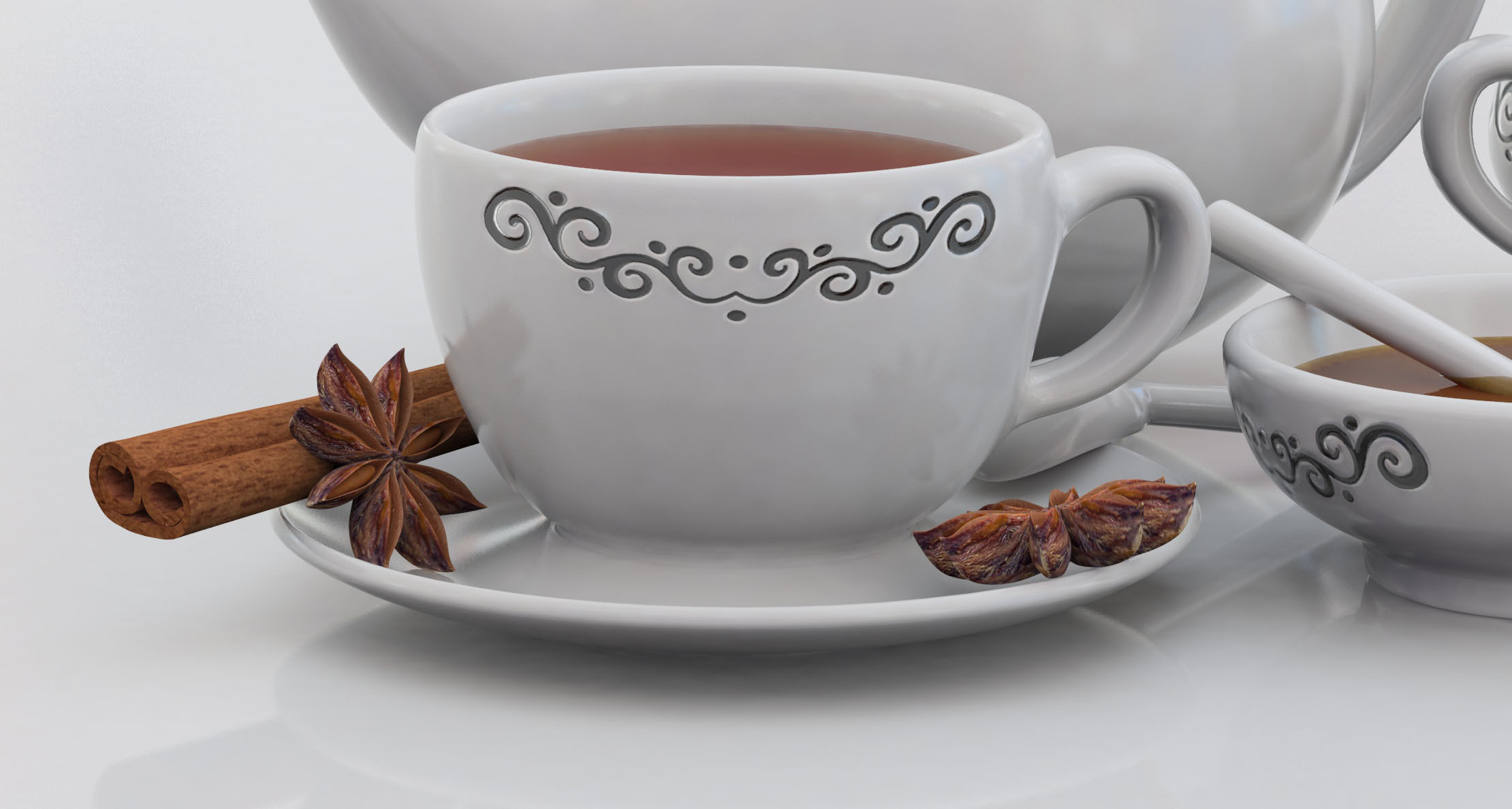 Tea For Two 3D model_5