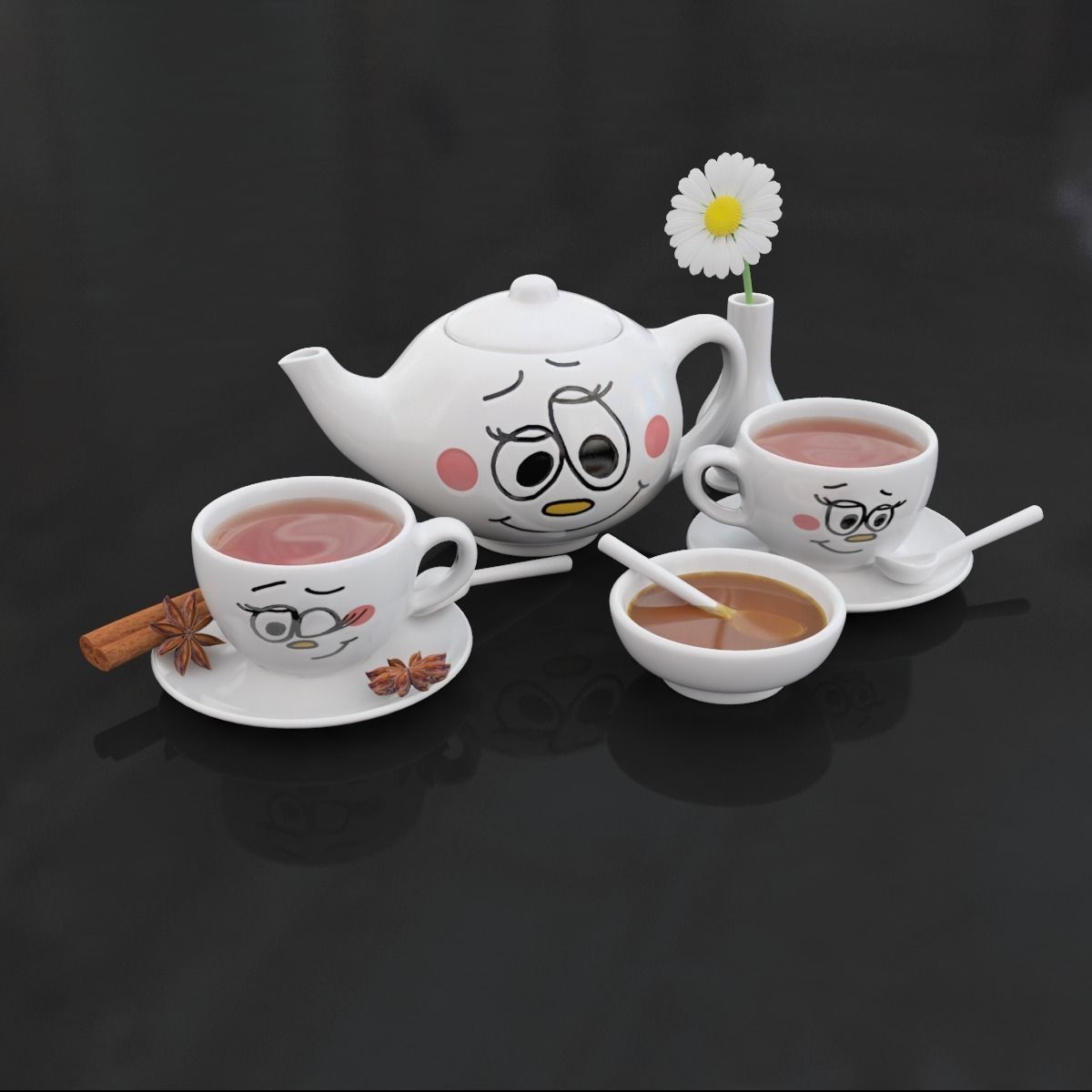 Tea For Two 3D model_8