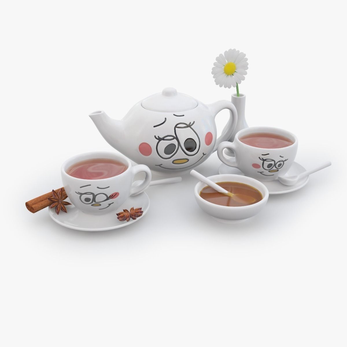 Tea For Two 3D model_0