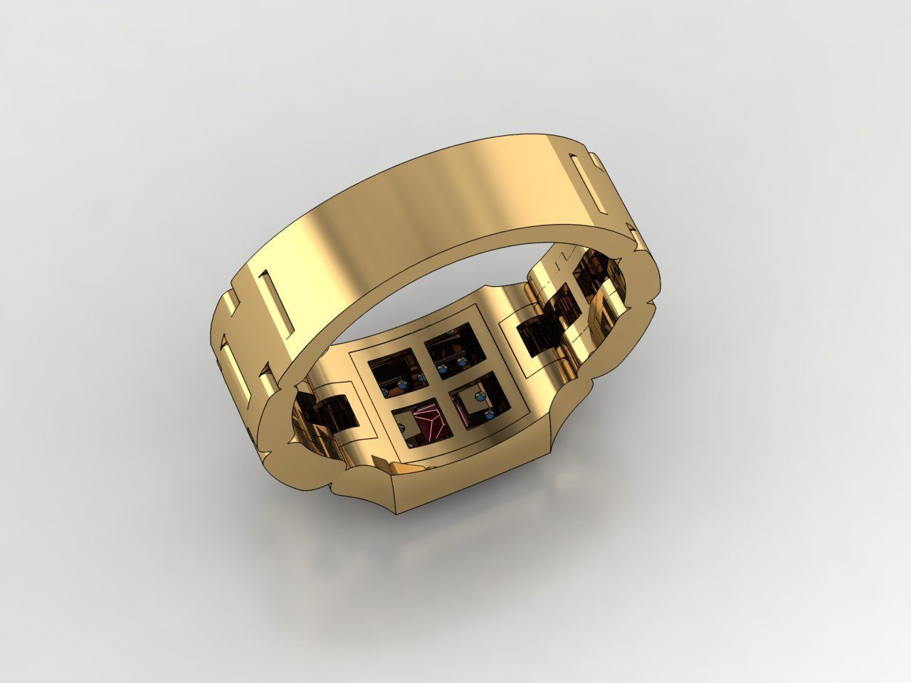 Man ring 03 3D print model_5