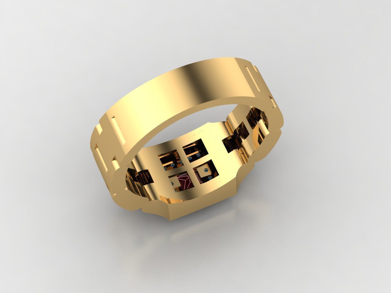 Man ring 03 3D print model_2