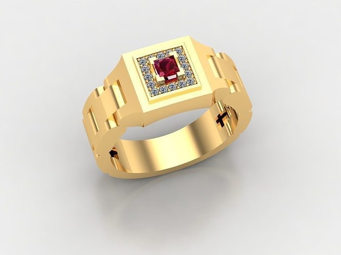 Man ring 03 3D print model