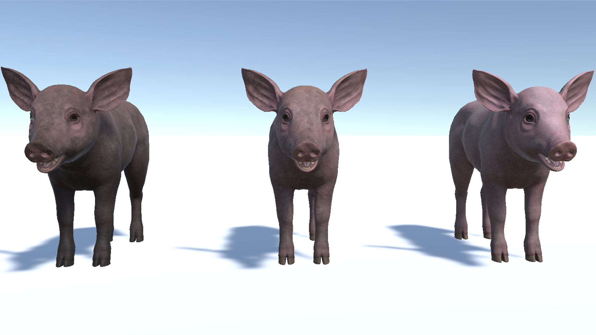 Piglet Low-poly 3D model_8