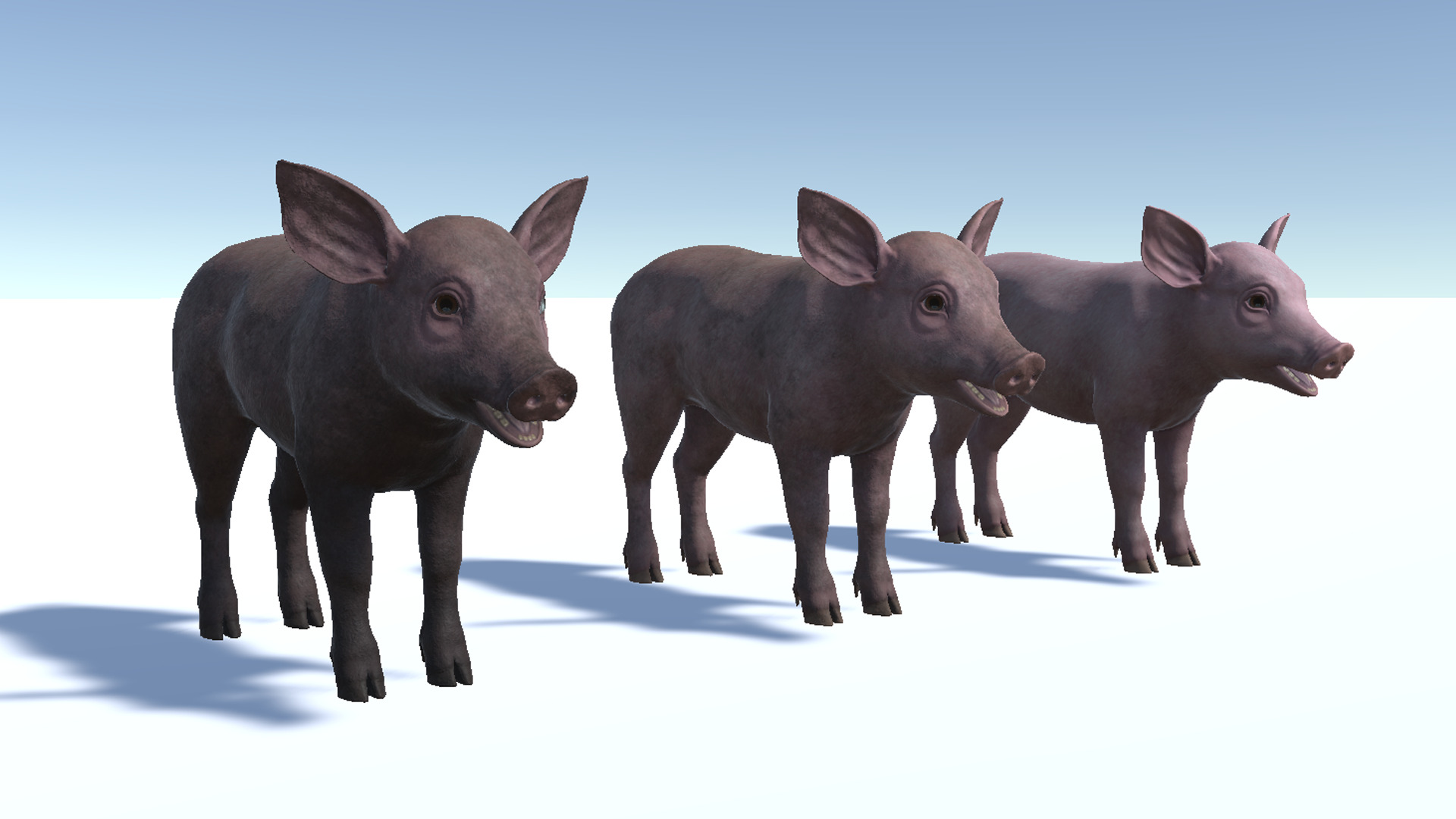 Piglet Low-poly 3D model_9