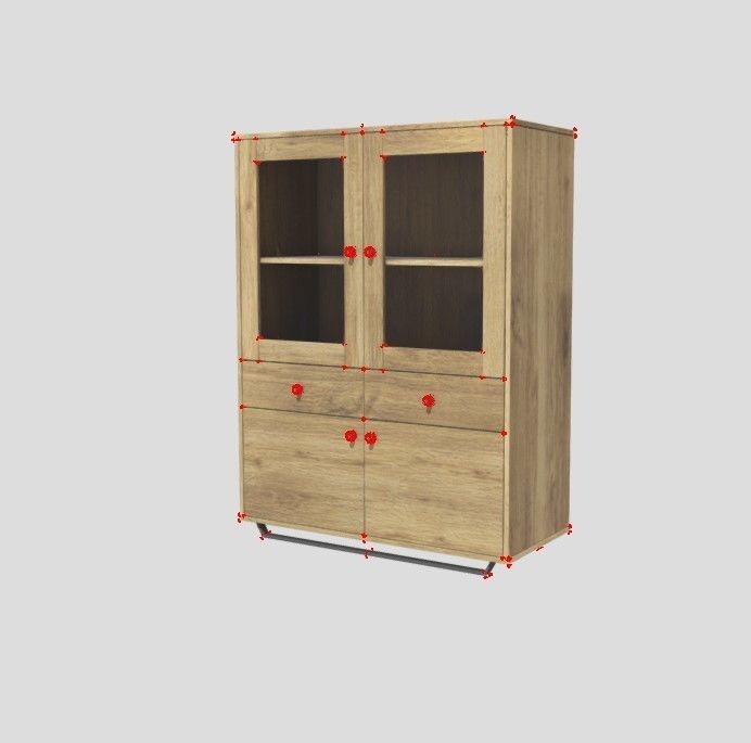 Oak Cupboard 3D model_6