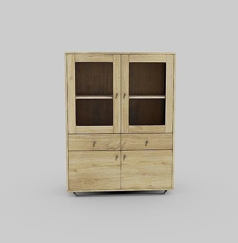 Oak Cupboard 3D model