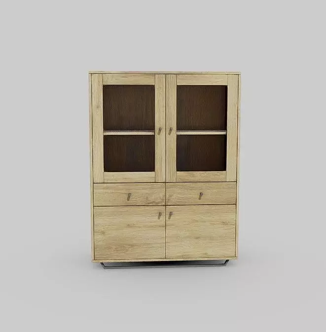 Oak Cupboard 3D model_0