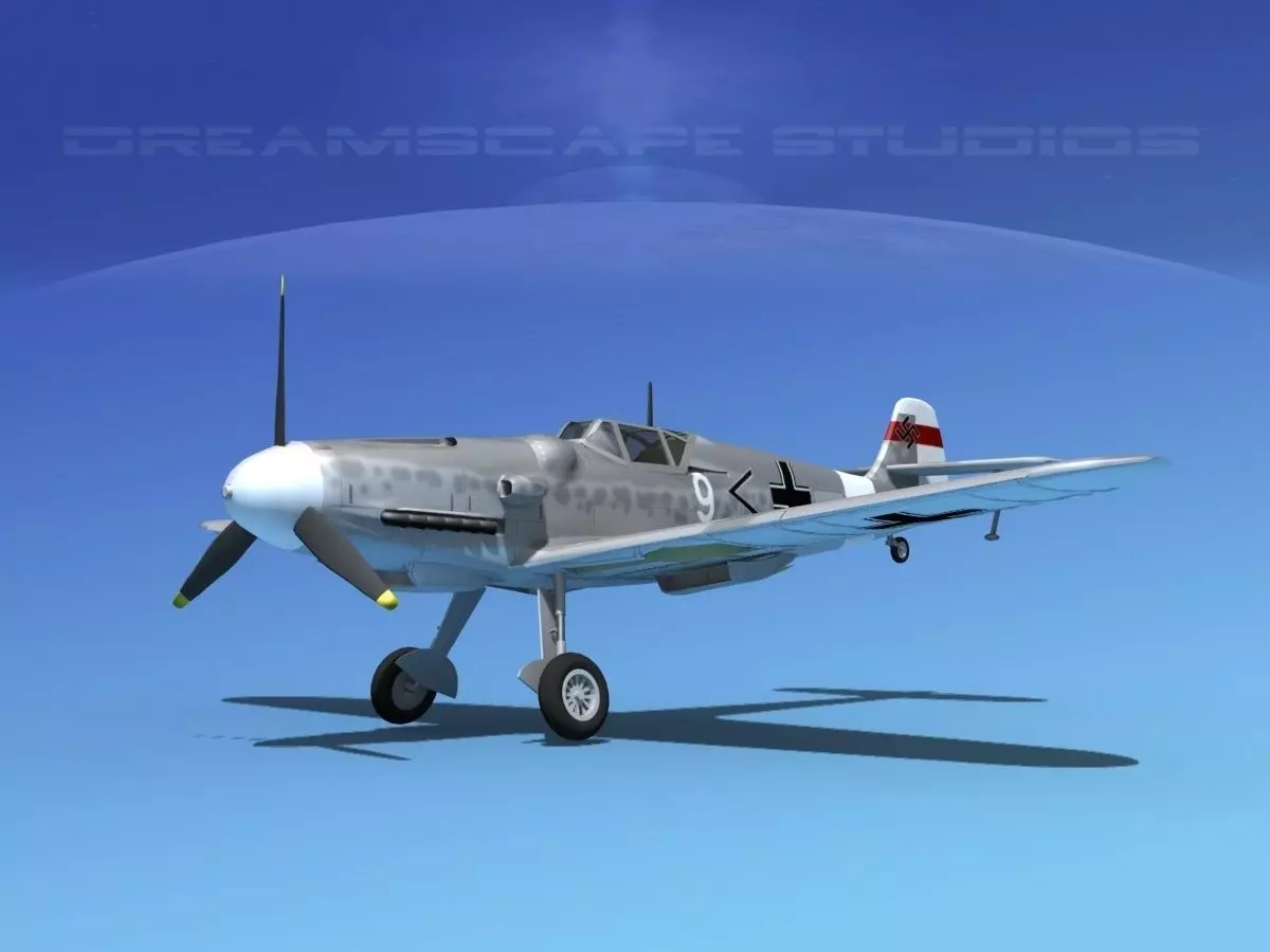 Messerschmitt BF-109 V08 3D model_0