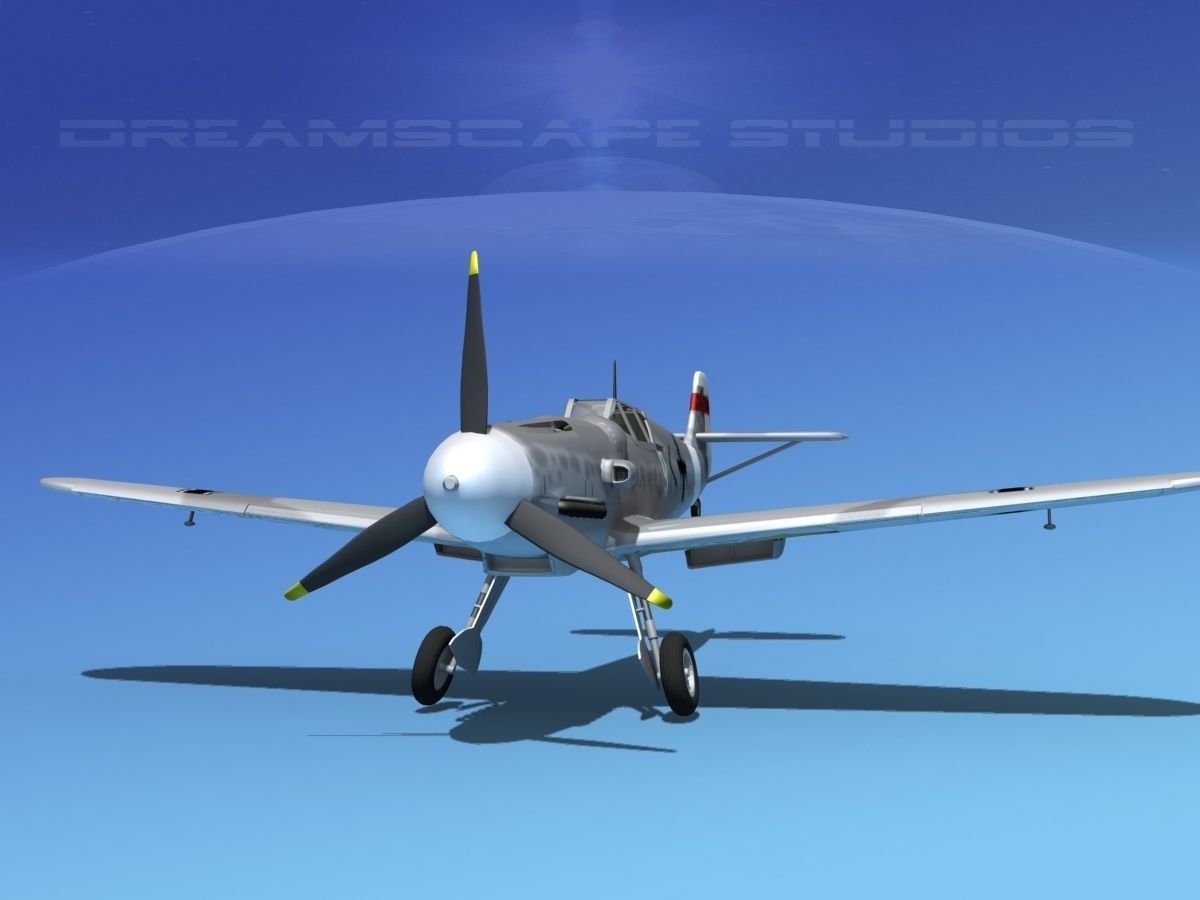 Messerschmitt BF-109 V08 3D model_1