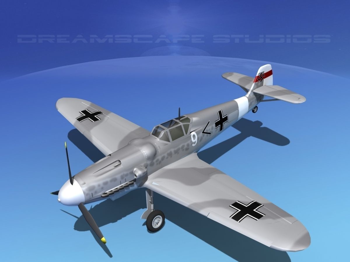 Messerschmitt BF-109 V08 3D model_10