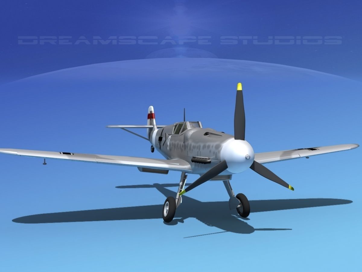 Messerschmitt BF-109 V08 3D model_2