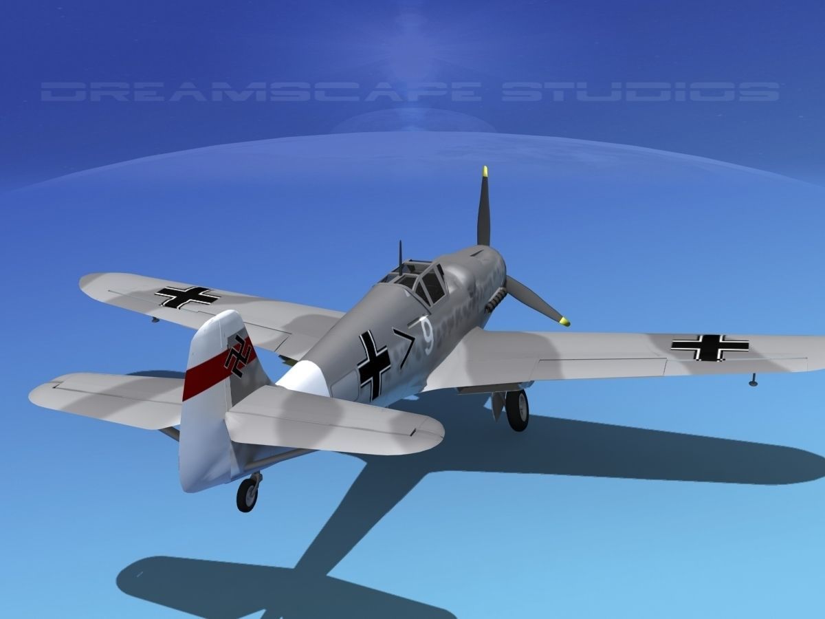 Messerschmitt BF-109 V08 3D model_6