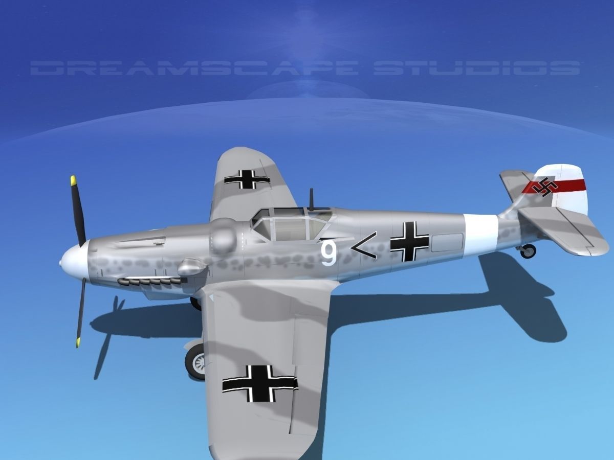 Messerschmitt BF-109 V08 3D model_9