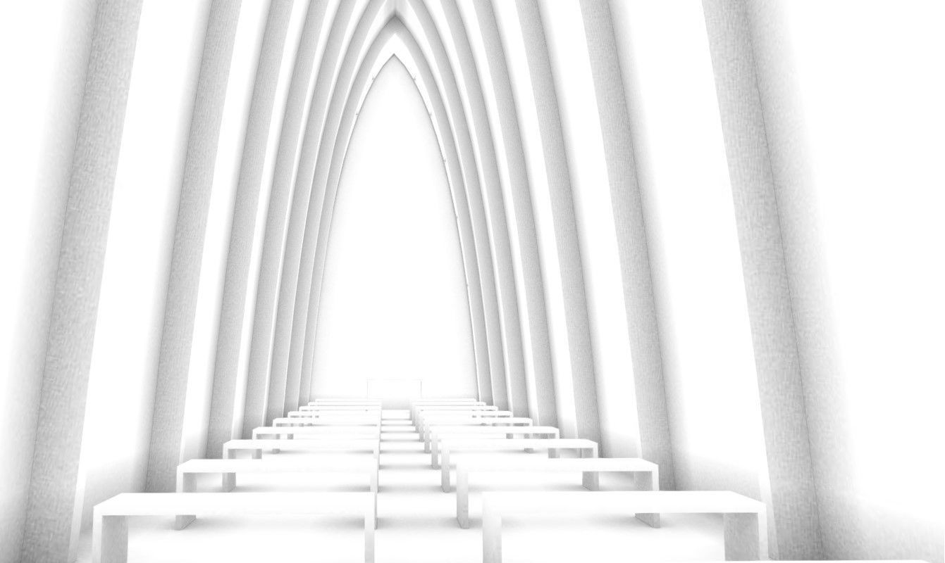 VR Art Chapel Church 202 3D model_4
