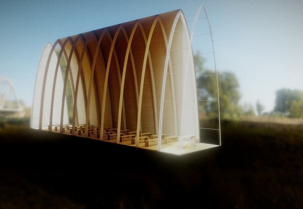 VR Art Chapel Church 202 3D model_2