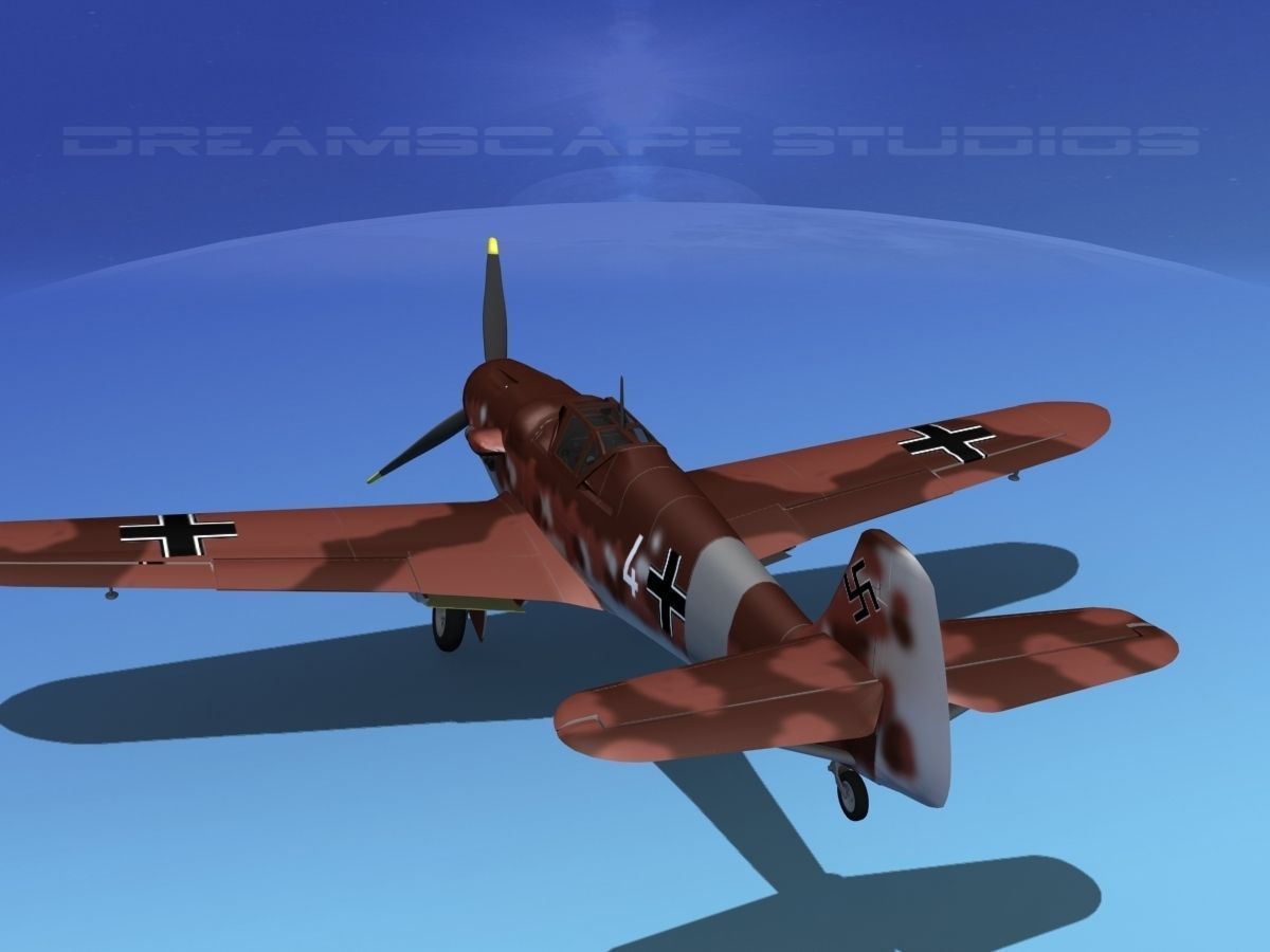Messerschmitt BF-109 V09 3D model_7