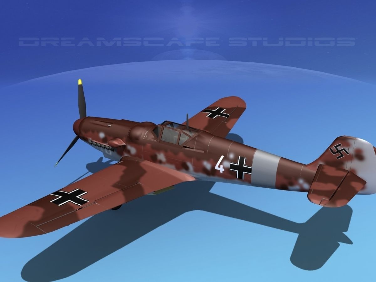 Messerschmitt BF-109 V09 3D model_8