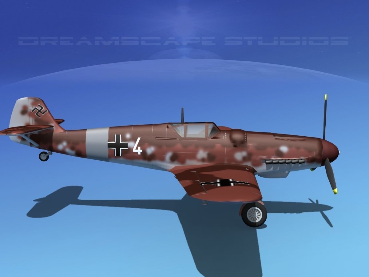Messerschmitt BF-109 V09 3D model_4