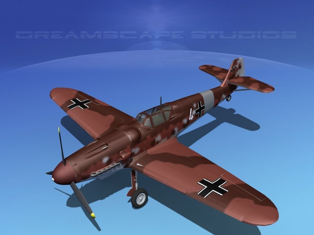 Messerschmitt BF-109 V09 3D model_10