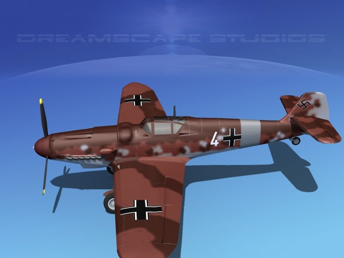 Messerschmitt BF-109 V09 3D model_9