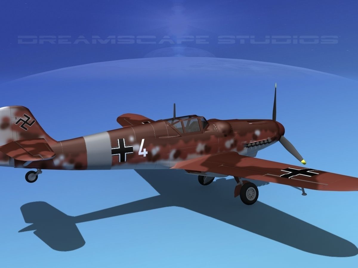 Messerschmitt BF-109 V09 3D model_5