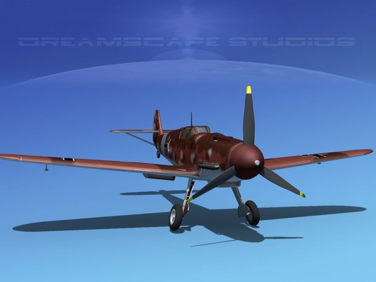 Messerschmitt BF-109 V09 3D model_2