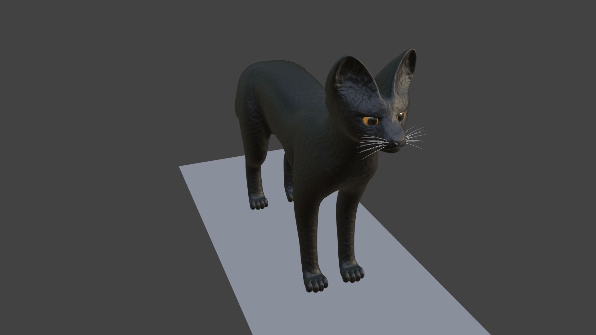 Serval Cat Game Ready Model Unreal Engine  3D model_16