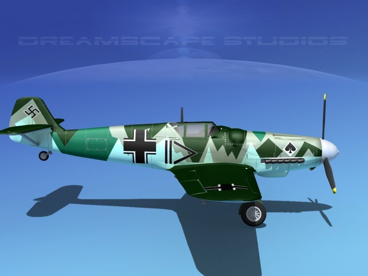 Messerschmitt BF-109 V12 3D model_4