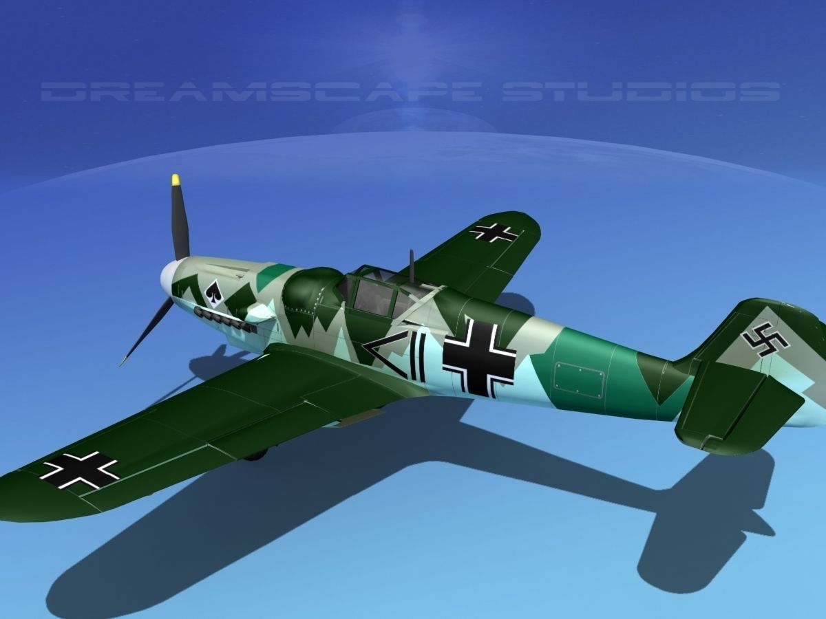 Messerschmitt BF-109 V12 3D model_8