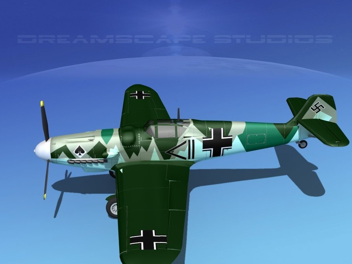Messerschmitt BF-109 V12 3D model_9
