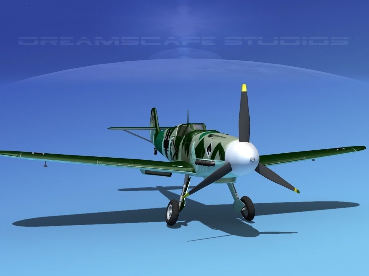 Messerschmitt BF-109 V12 3D model_2