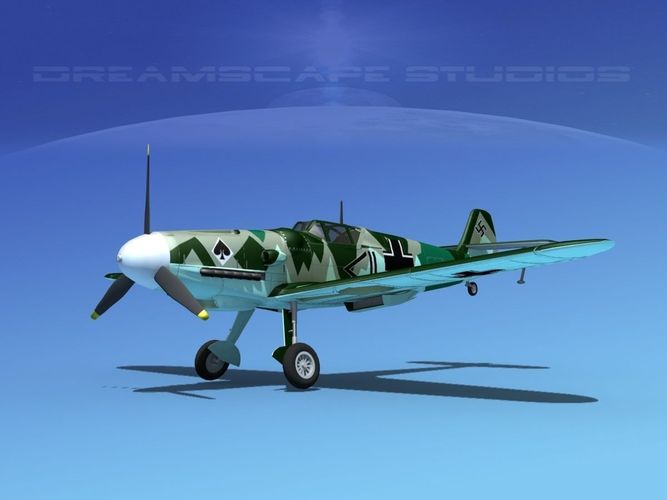 Messerschmitt BF-109 V12 3D model
