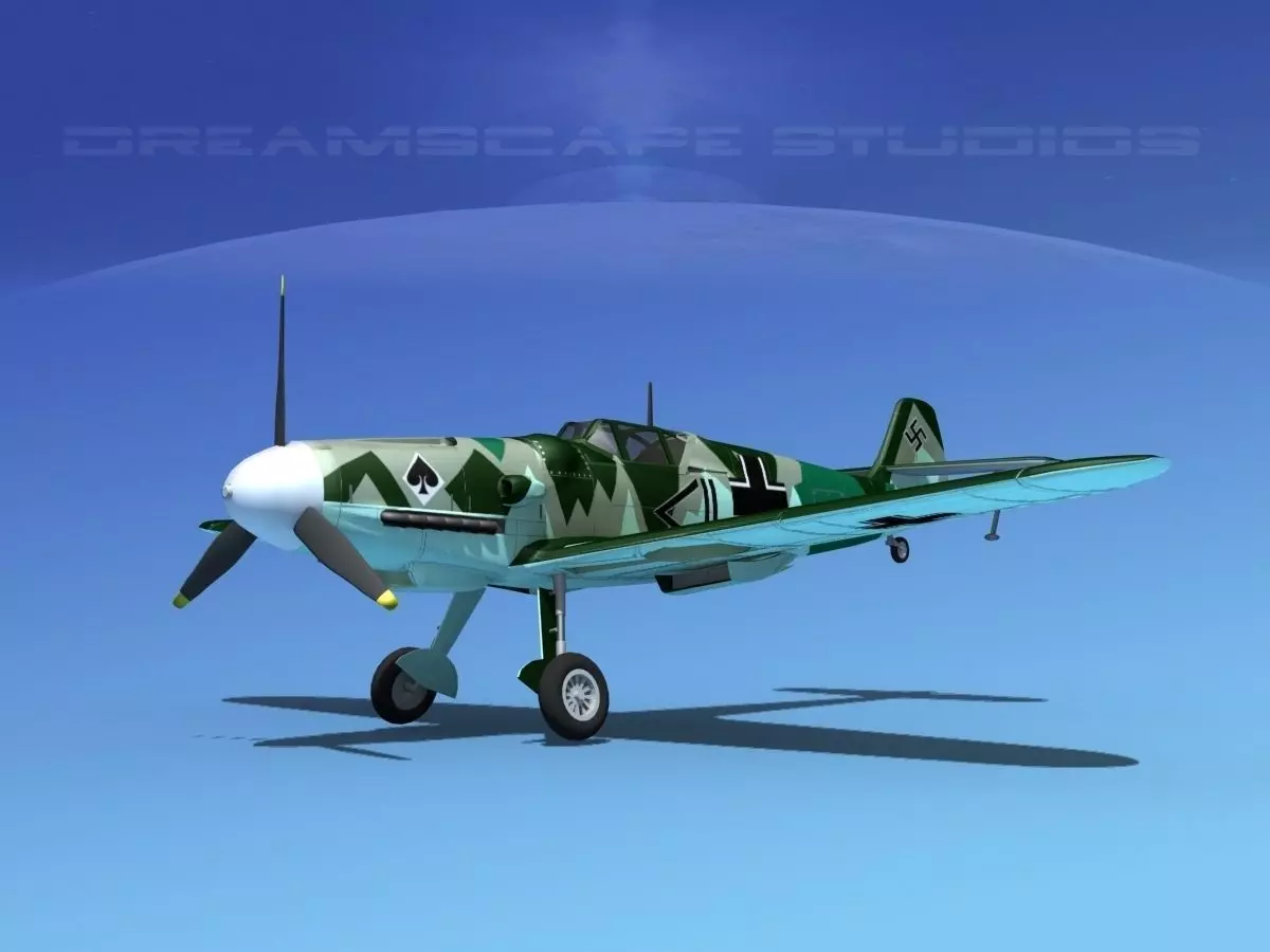 Messerschmitt BF-109 V12 3D model_0