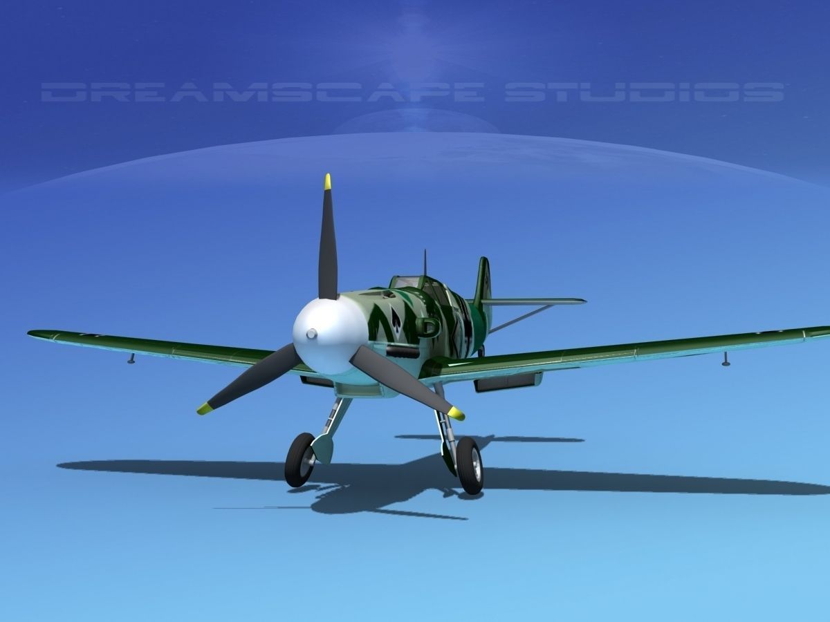Messerschmitt BF-109 V12 3D model_1