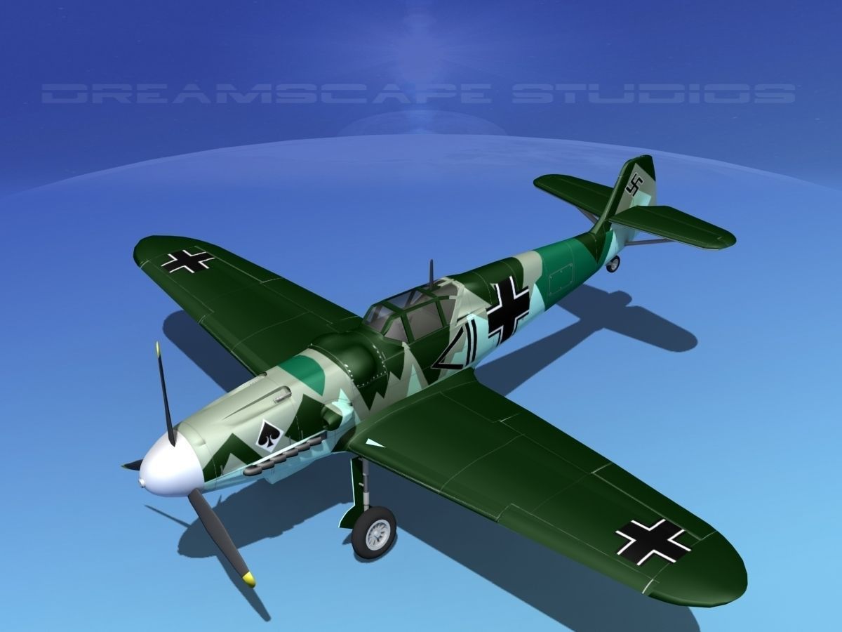 Messerschmitt BF-109 V12 3D model_10