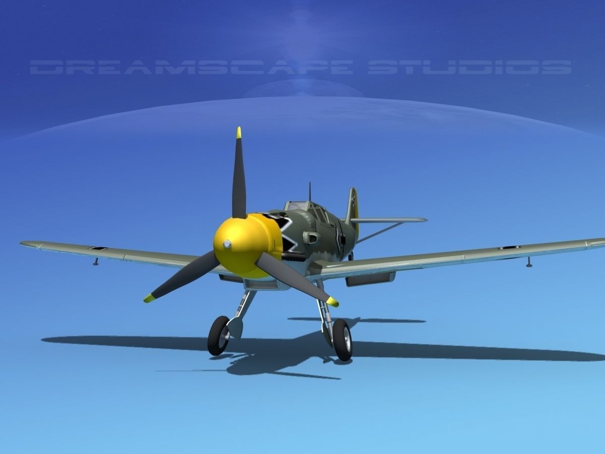 Messerschmitt BF-109 V13 3D model_1