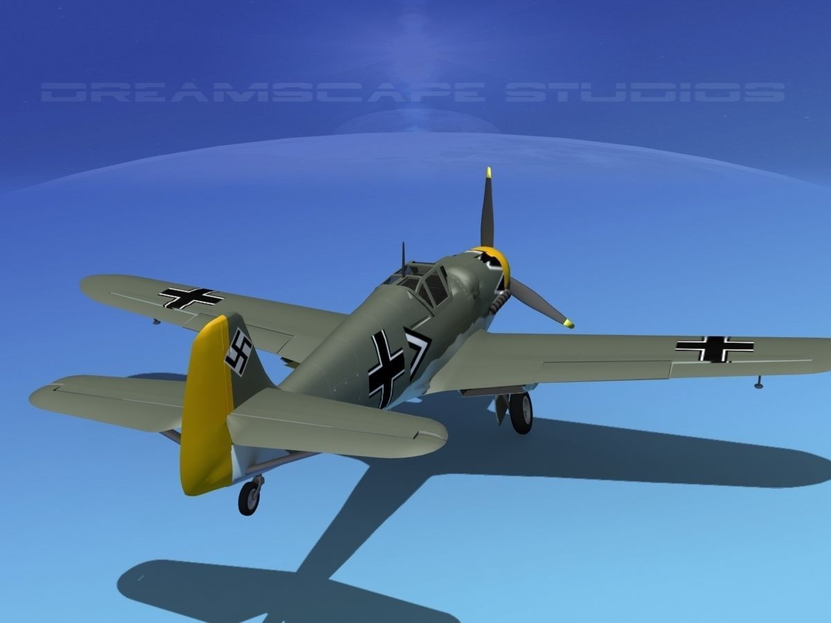 Messerschmitt BF-109 V13 3D model_6