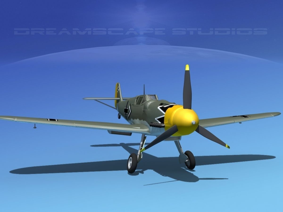 Messerschmitt BF-109 V13 3D model_2