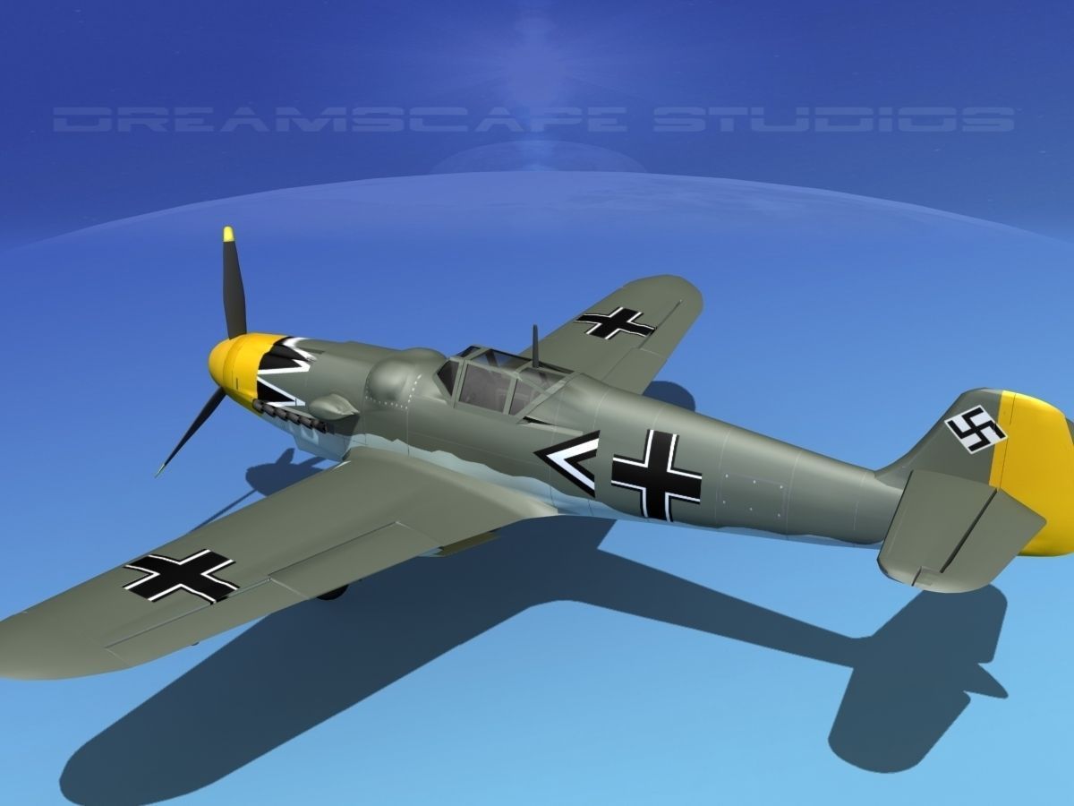 Messerschmitt BF-109 V13 3D model_8