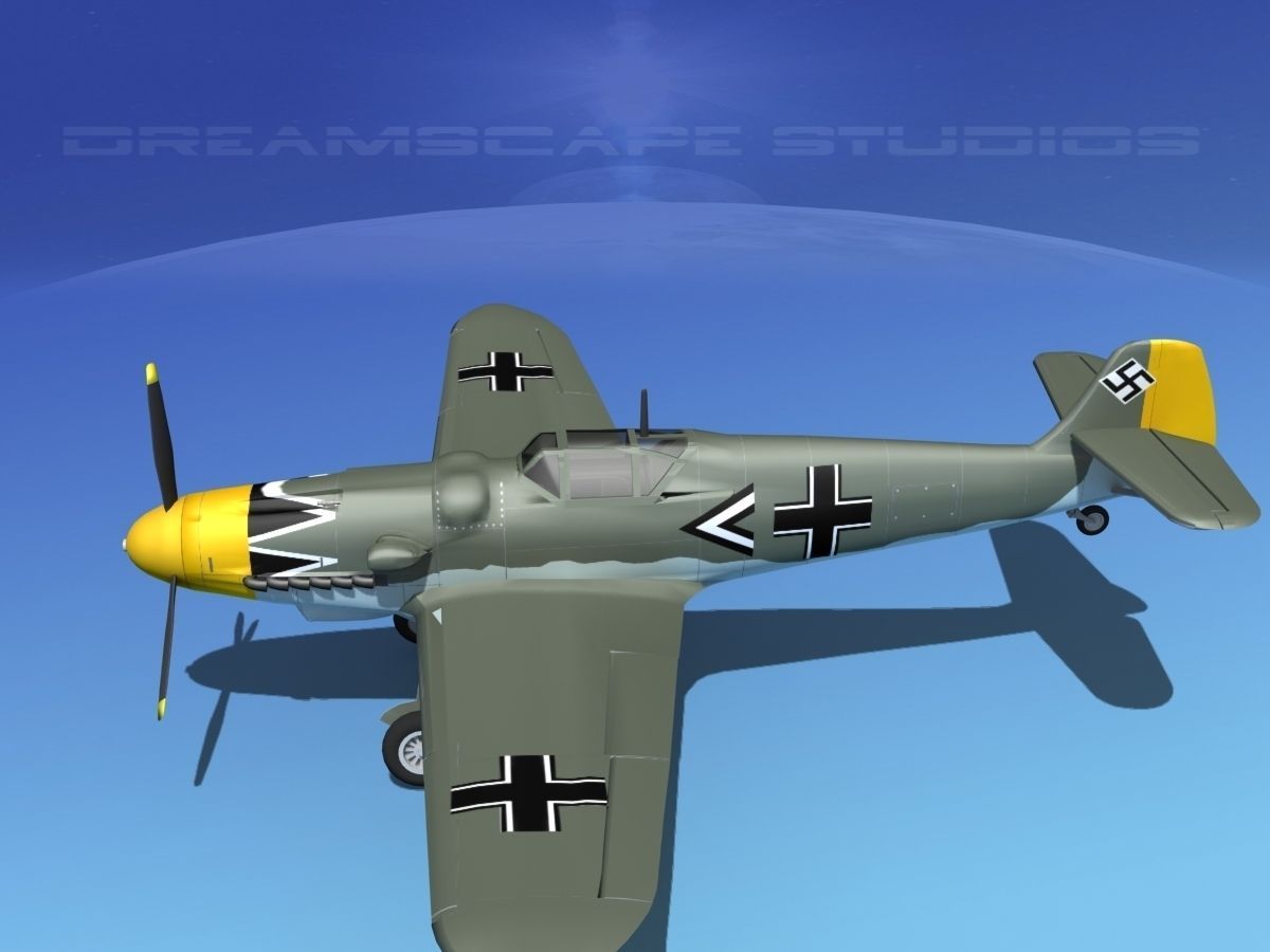 Messerschmitt BF-109 V13 3D model_9